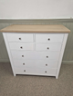 Chester Pure White 7 Drawer Chest