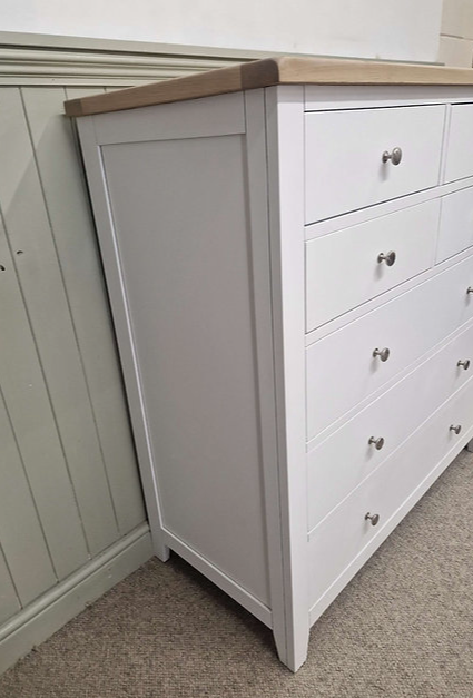 Chester Pure White 7 Drawer Chest