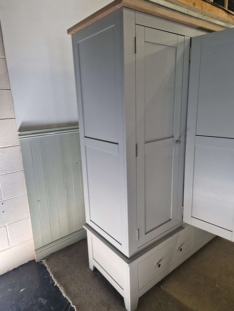 Chester Dove Grey Triple Wardrobe