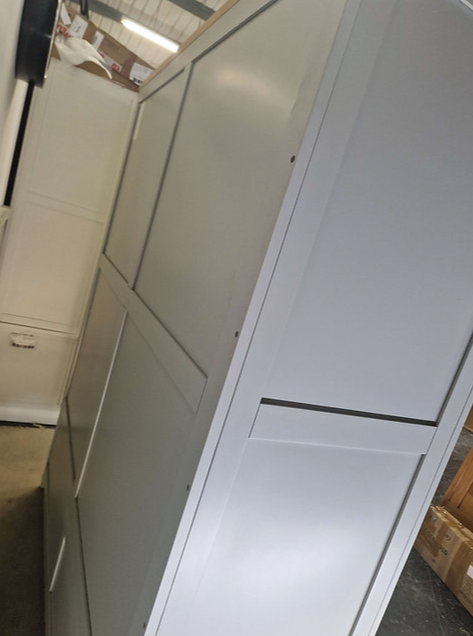 Chester Dove Grey Triple Wardrobe