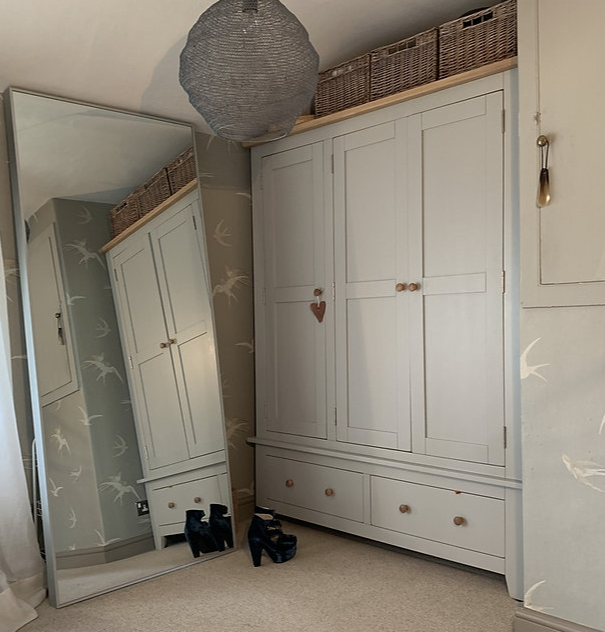 Chester Dove Grey Triple Wardrobe