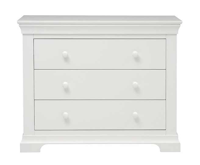 Chantilly Warm White Petite Chest of Drawers