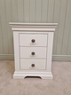 Chantilly Warm White 3 Drawer Bedside