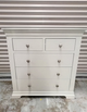 Chantilly Pebble Grey 5 Drawer Chest