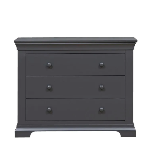 Chantilly Dusky Black Petite Chest of Drawers