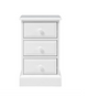 Pensham Pure White 3 Drawer Bedside