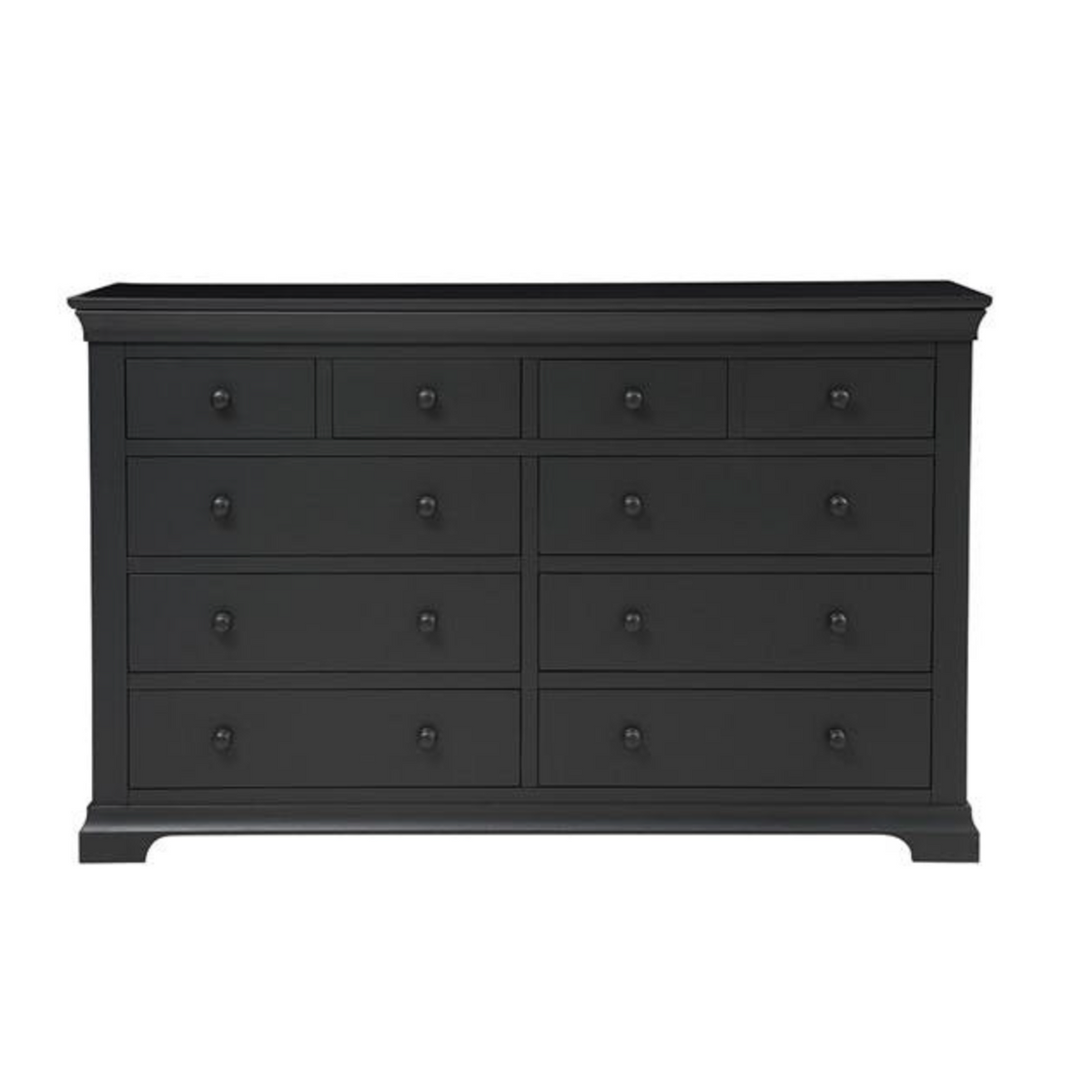 Chantilly Dusky Black 10 Drawer Chest