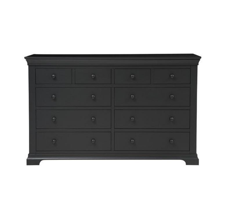 Chantilly Dusky Black 10 Drawer Chest