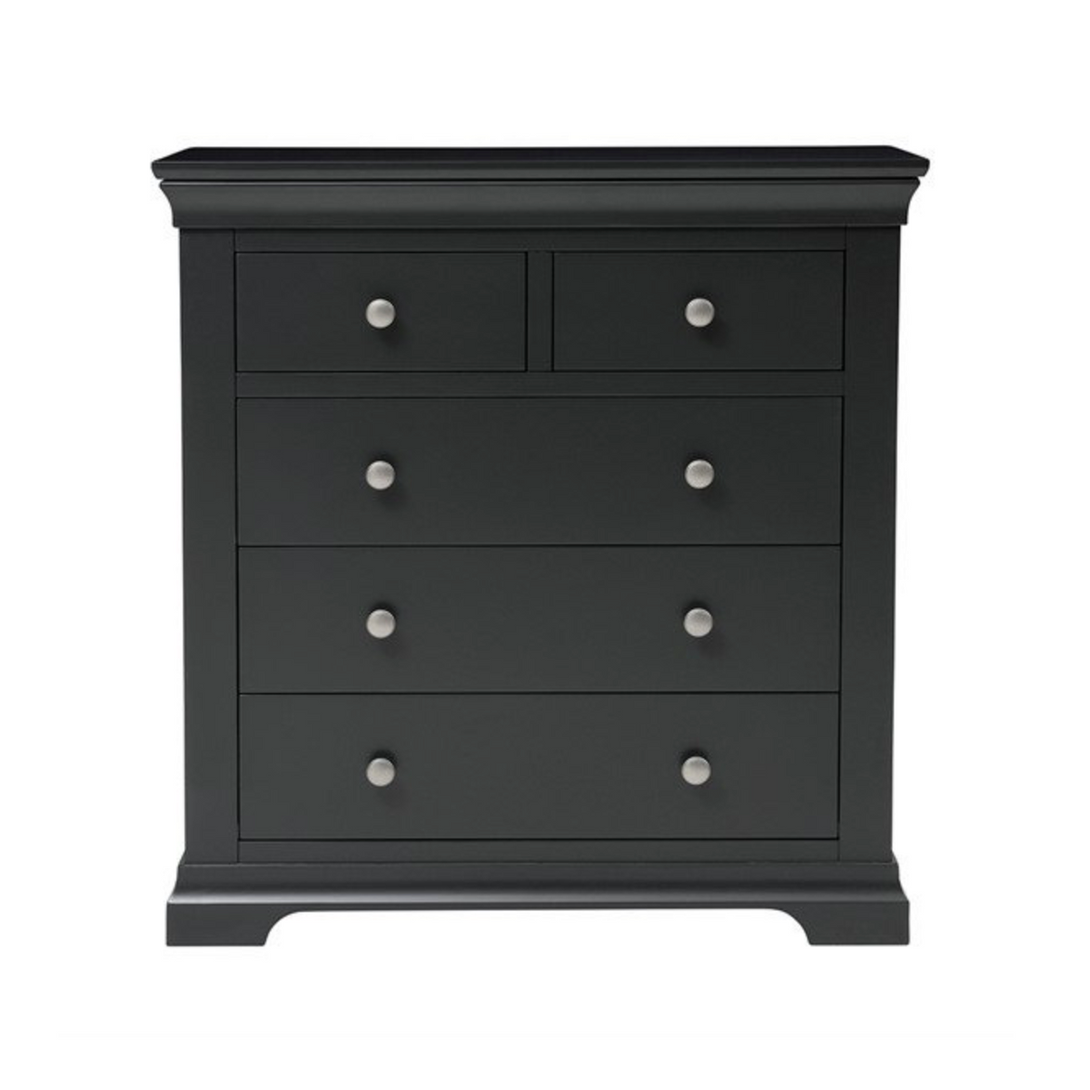 Chantilly Dusky Black 5 Drawer Chest