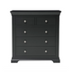 Chantilly Dusky Black 5 Drawer Chest