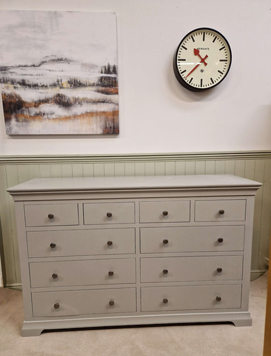 Chantilly Pebble Grey 10 Drawer Chest
