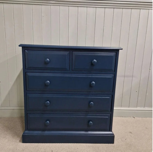 Pensham Midnight Blue 5 Drawer Chest