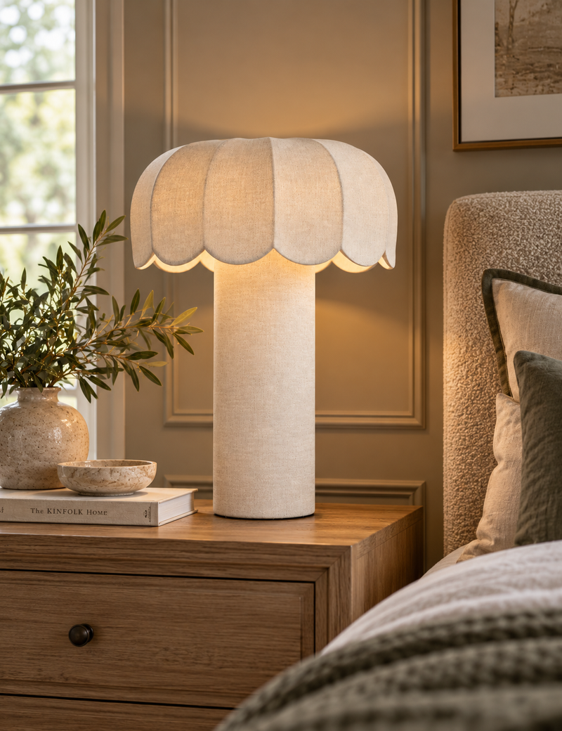 Skeletal Petal Table Lamp dual lit