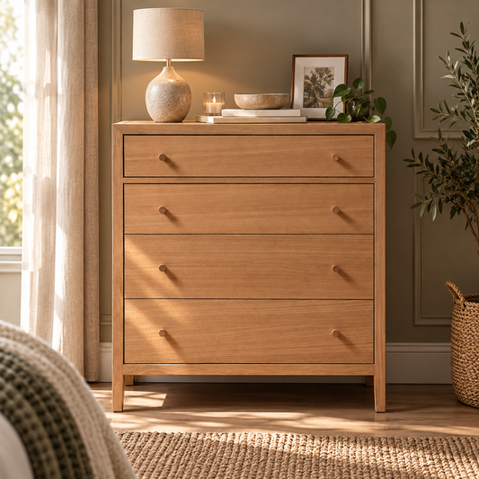 Blockley Light Oak 4 Drawer Chest