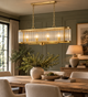 Monroe Bar Pendant Light- Antique Brass