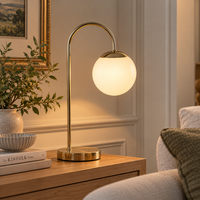 Opal Globe Table Lamp