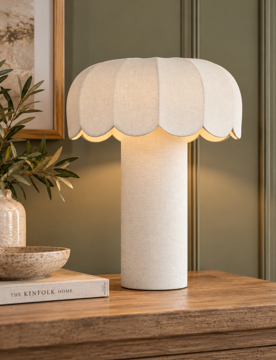 Skeletal Petal Table Lamp dual lit