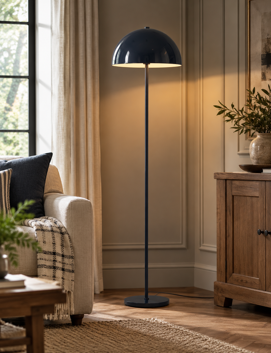 Dome Floor Lamp - Navy