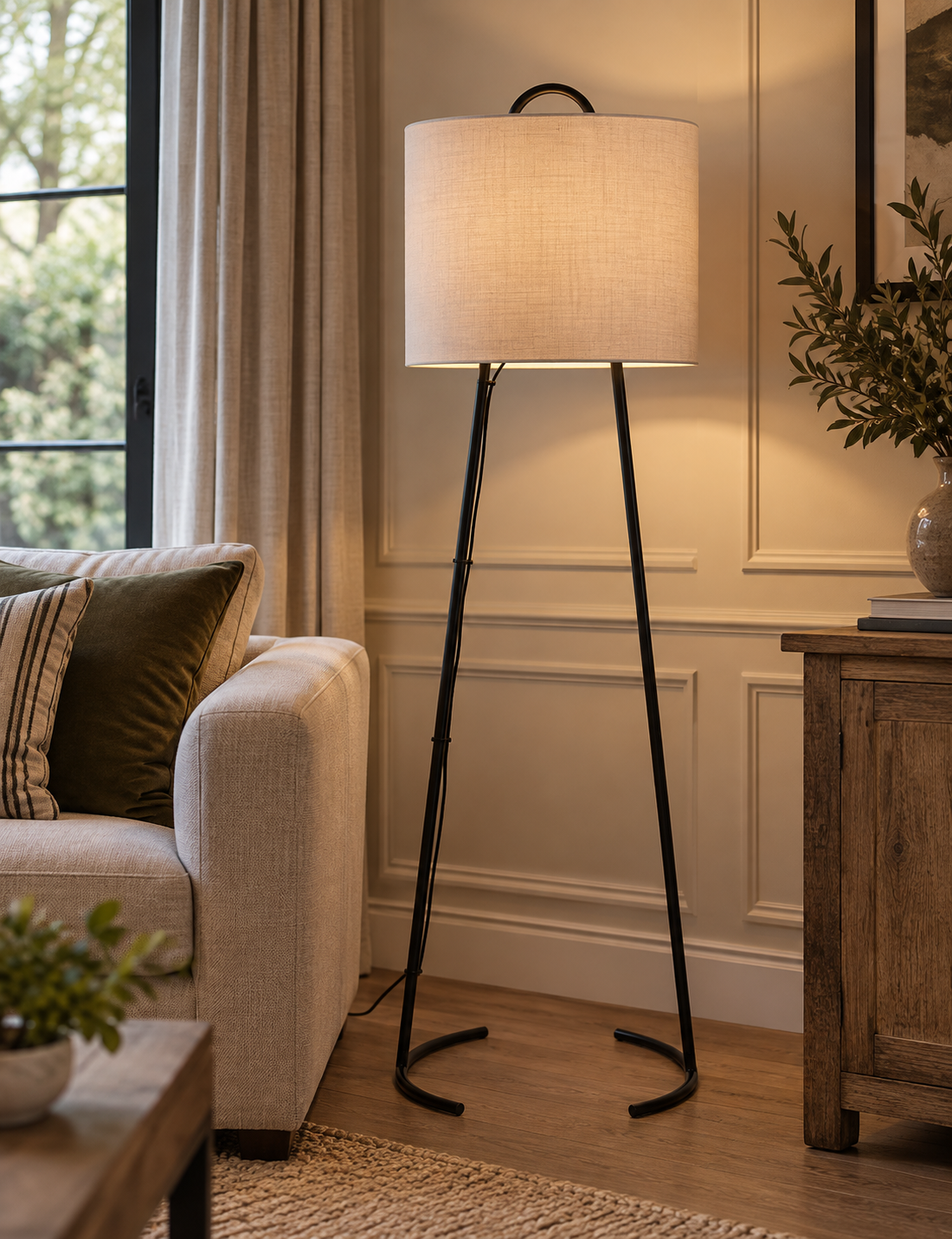 X Kelly Hoppen Tripod Floor Lamp