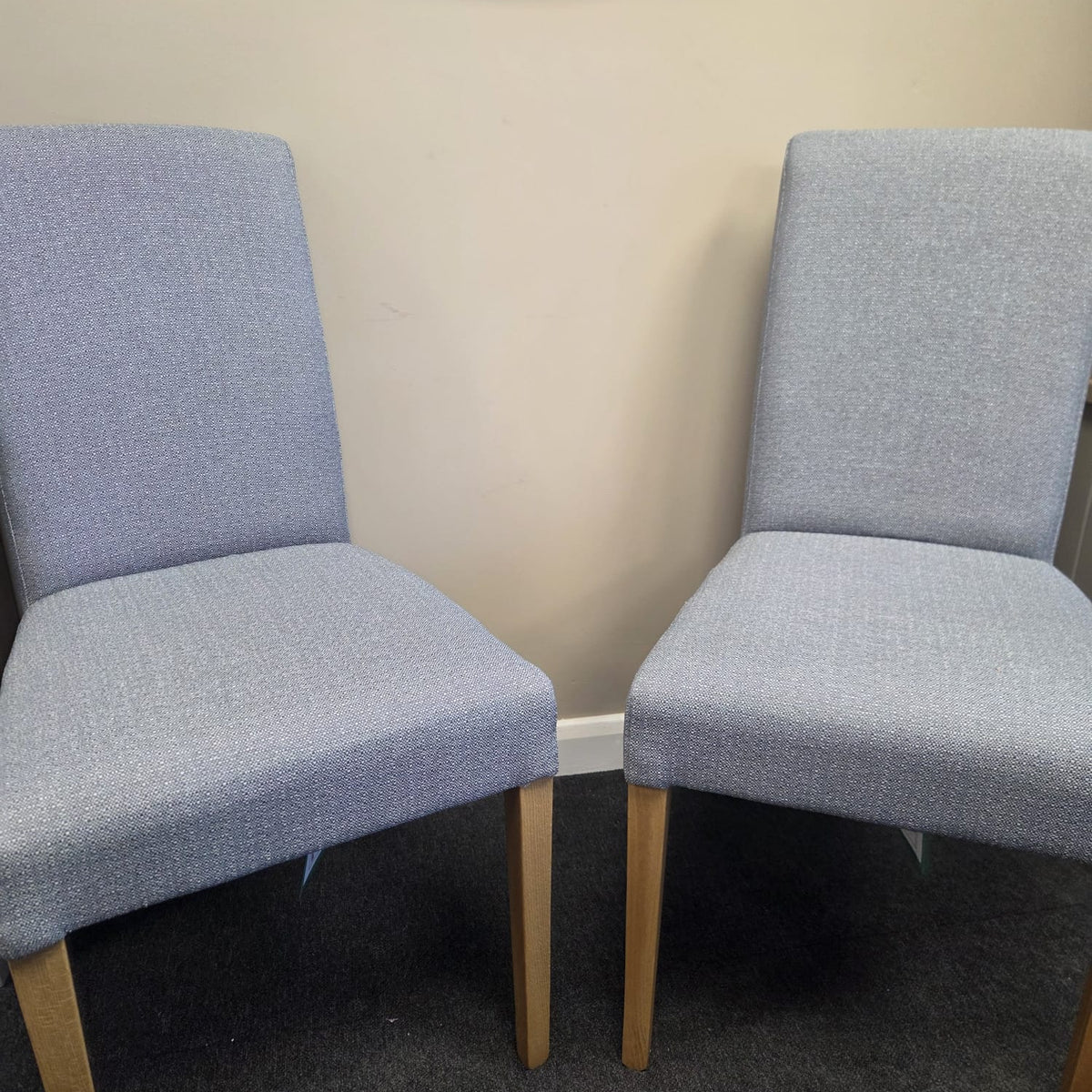Set of 2 Malton Dining Chairs- Light Blue