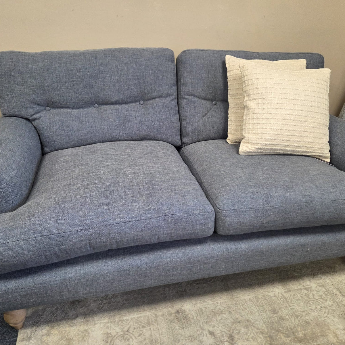 Talbot 3 Seater Sofa - Indigo Rustic Weave