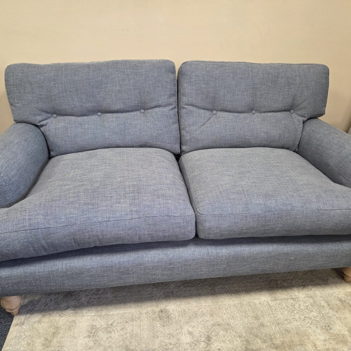 Talbot 3 Seater Sofa - Indigo Rustic Weave