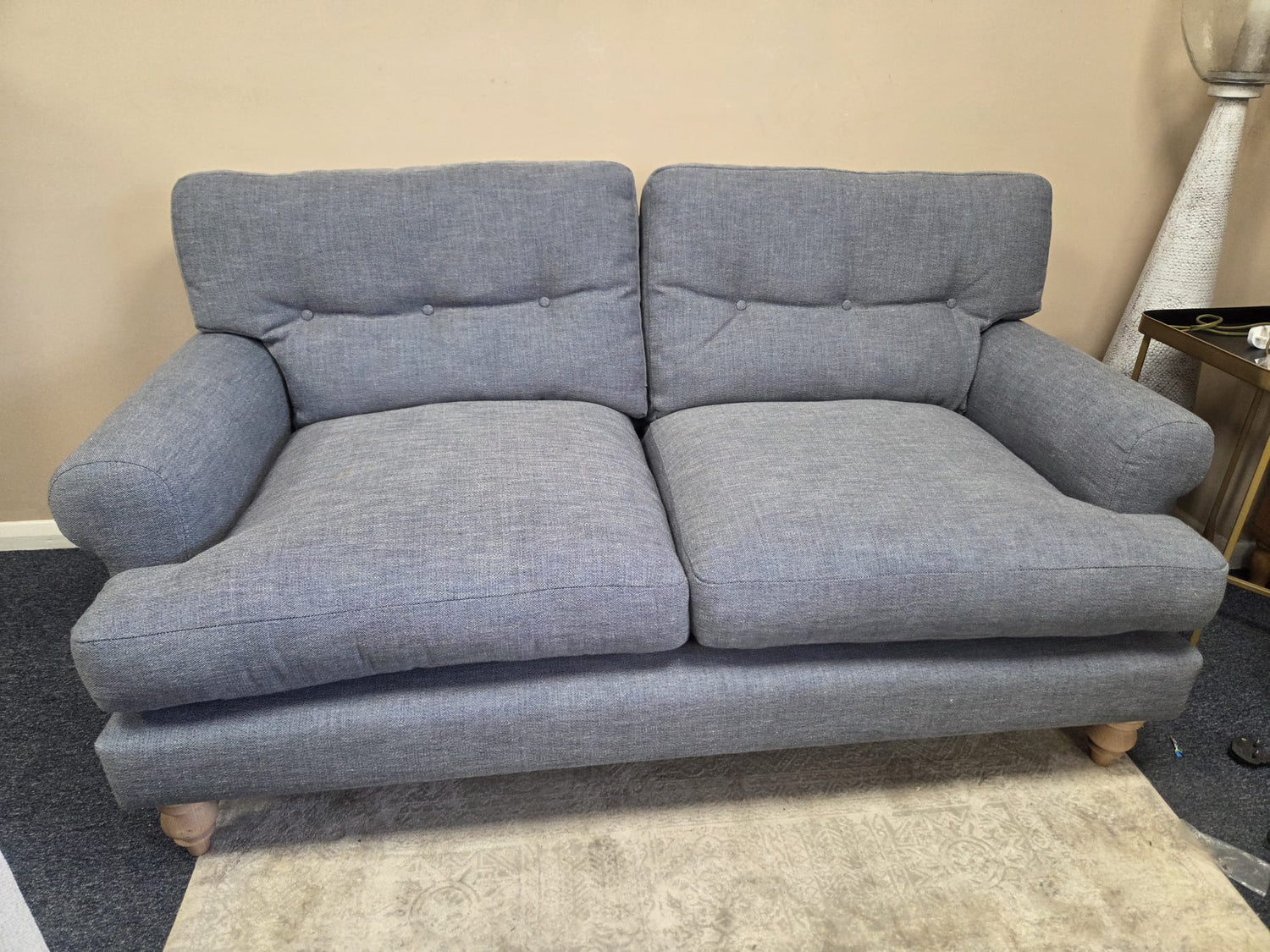 Talbot 3 Seater Sofa - Indigo Rustic Weave