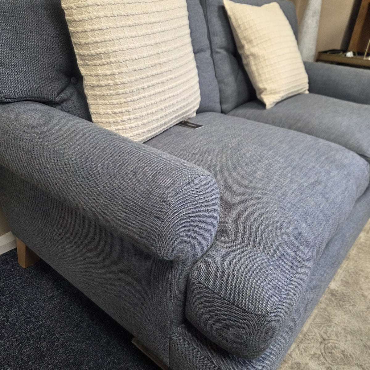 Talbot 3 Seater Sofa - Indigo Rustic Weave