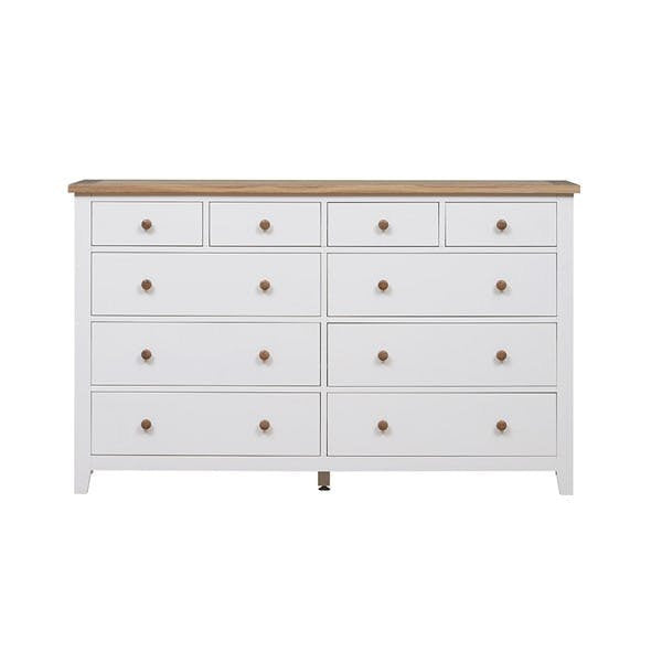 Chester Pure White  10 Drawer Chest