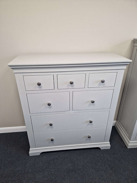 Chantilly Pebble Grey 7 Drawer Chest