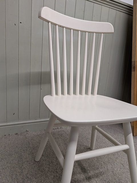 Pair of Classic Cream Spindleback Chairs