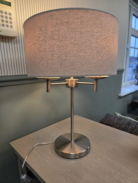 Fleur Table Lamp- Grey Mix