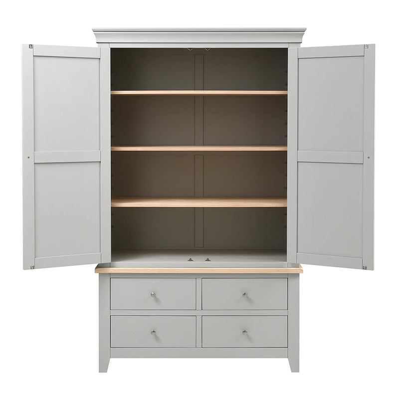 Chester Dove Grey Linen Cupboard