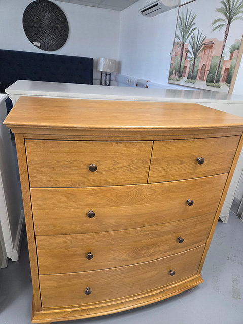Winchcombe Oiled Oak 5 Drawer Chest