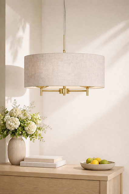 Fleur Pendant Light- Brushed Metal