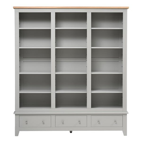 Chester Dove Grey Grand Bookcase