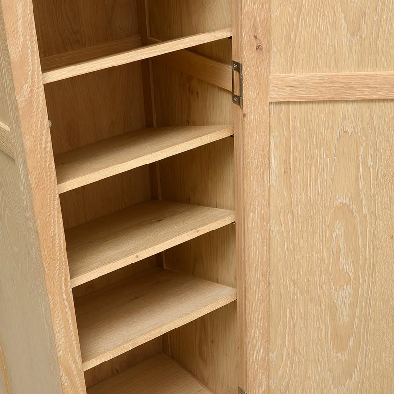 Inglesham Whitewash Oak Tall Shoe Cupboard