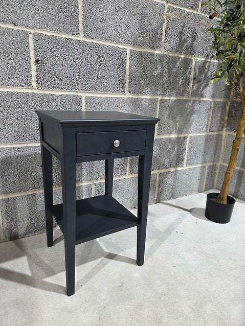 Chantilly Dusky Black Narrow Bedside