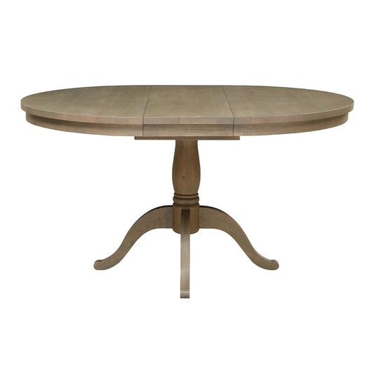 Elkstone Smoked Oak 4- 6 Seater Round Extending Dining Table
