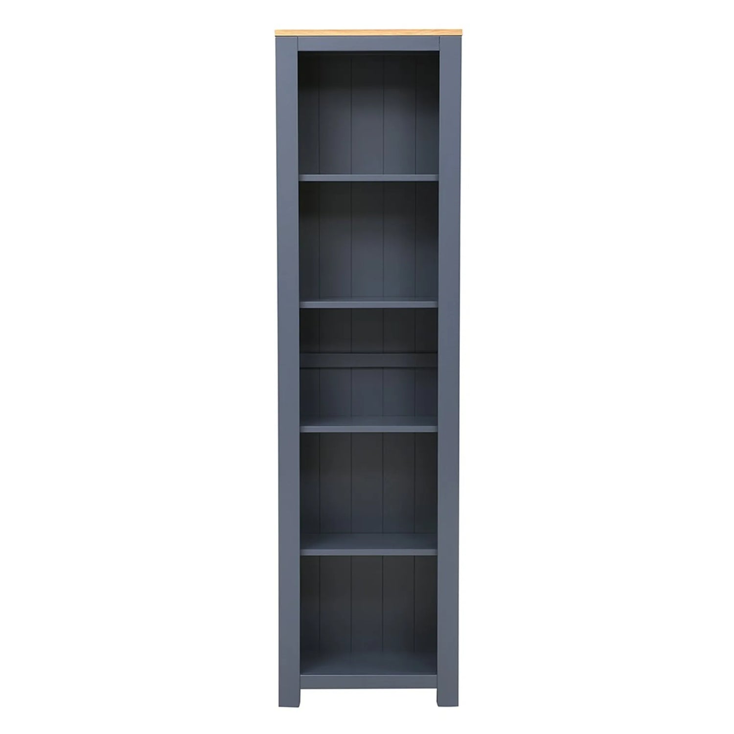 Chalford Inky Blue Tall and Slim Bookcase