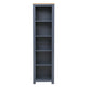 Chalford Inky Blue Tall and Slim Bookcase