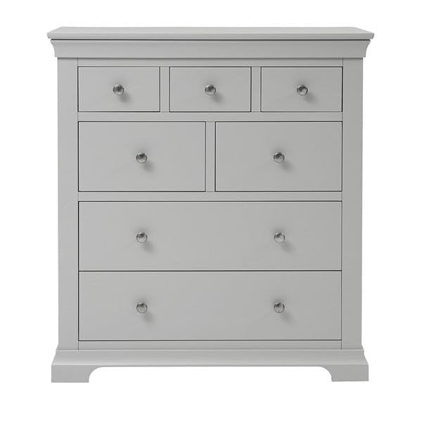 Chantilly Pebble Grey 7 Drawer Chest