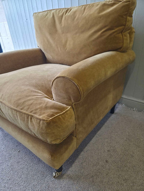 Stewart Armchair- Mustard Matt Velvet
