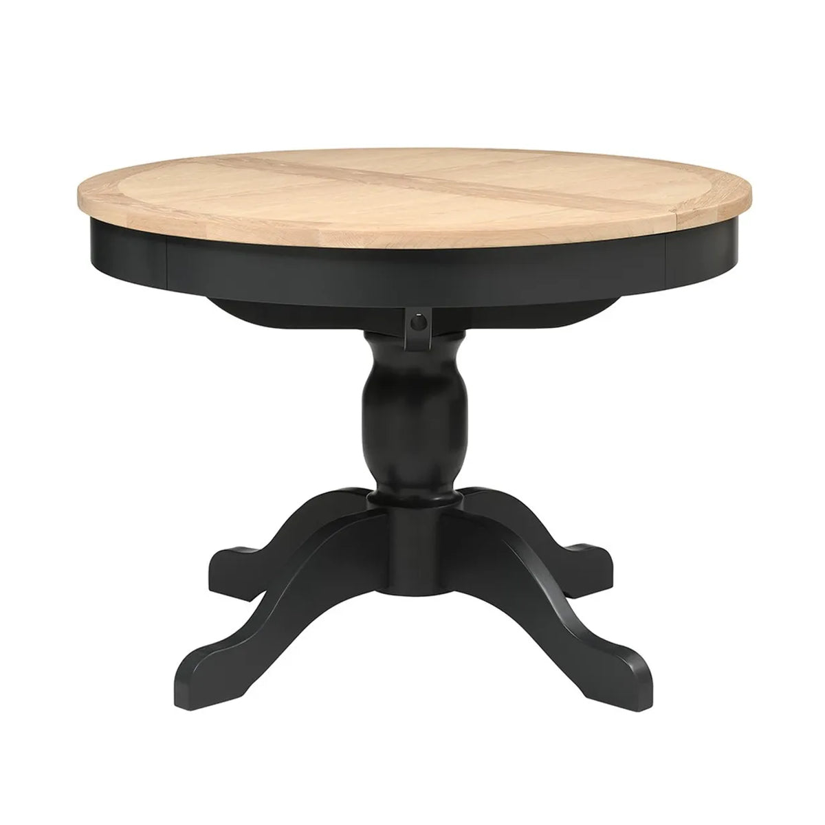 Chester Charcoal 4-6 Seater Round Extending Dining Table