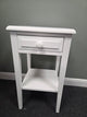 Pensham Pure White Narrow Bedside Table