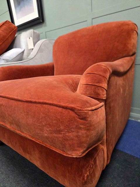 Ashbee Armchair- Brick- Matt Velvet