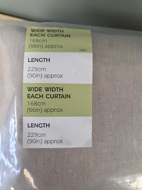 Brushed Eyelet Blackout Thermal Curtains- Neutral