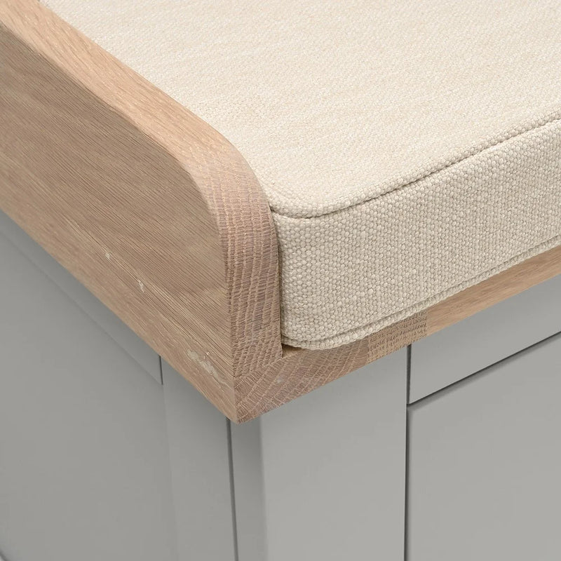 Chester Dove Grey 3 Drawer Shoe Bench