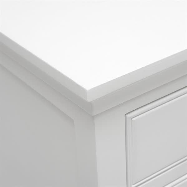 Fairford Soft White 3 Drawer Bedside