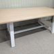 Chester Pure White 6 Seater Trestle Dining Table